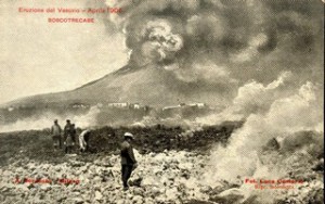 Eruzione del Vesuvio del 1906, la lava a Boscotrecase
