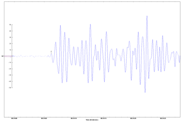 Figura 1 Comportamento impulsivo di una stazione sismica di monitoraggio