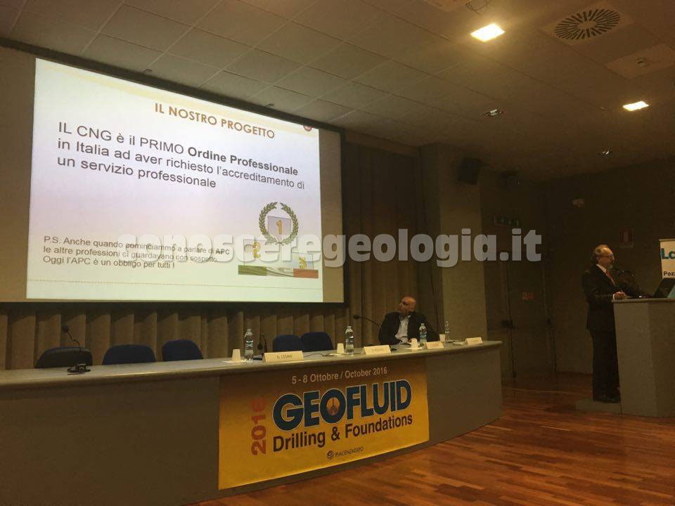Convegno indagini geognostiche, geofluid 2016, Dr. Egidio Grasso