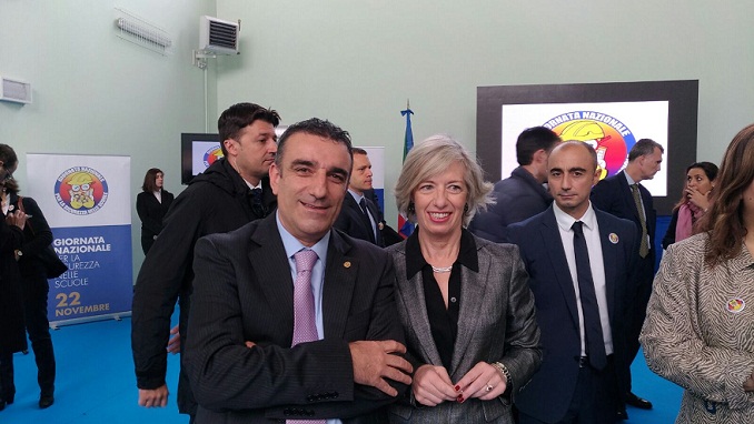 Il Ministro Giannini con Il Consigliere del CNG Angelone