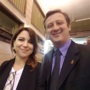 Il dr. Domenico Sessa con la meteorologa Serena Giacomin